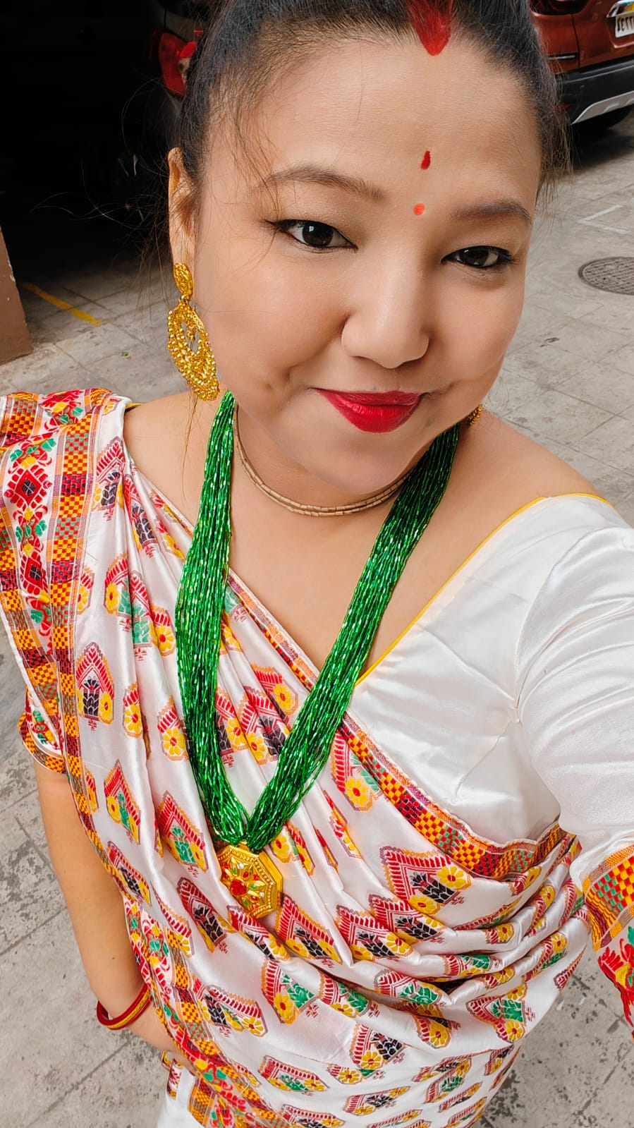 Amrita Sherpa in traditional attire